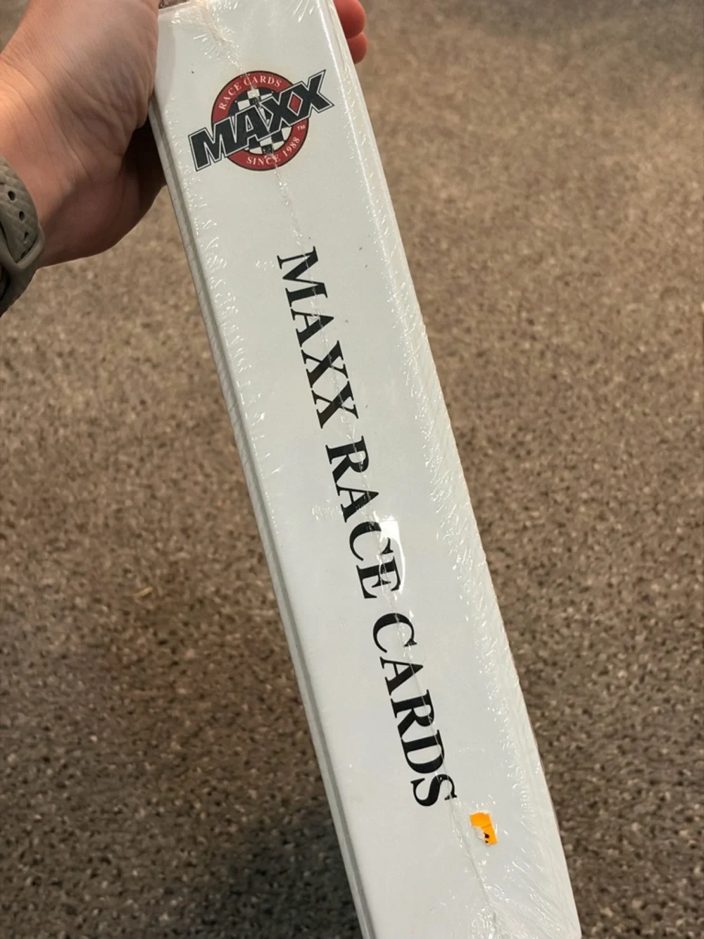 MAXX Official Race Cards Album in White with Red & Blue Accents